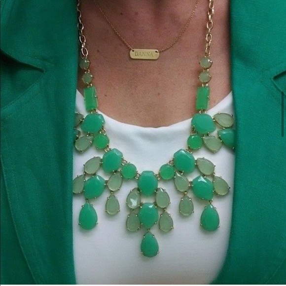 Stella & Dot Fav-Statement Necklace, Jade green tones - Picture 8 of 9